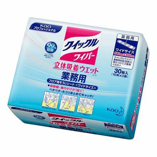 花王 クイックルワイパー 立体吸着 ウエットシート 30枚