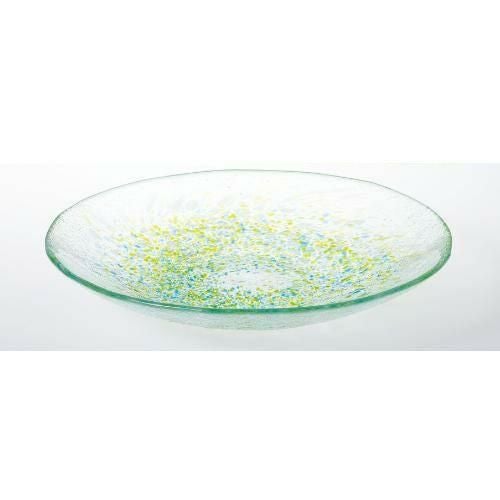 WA322 【東洋佐々木ガラス】 麺皿(緑) φ240mm