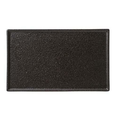 角皿 ヘリテージ 24cm角プラター 黒びぜん