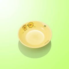 子供食器 10cm丸深皿 ひよこぐみイエロ