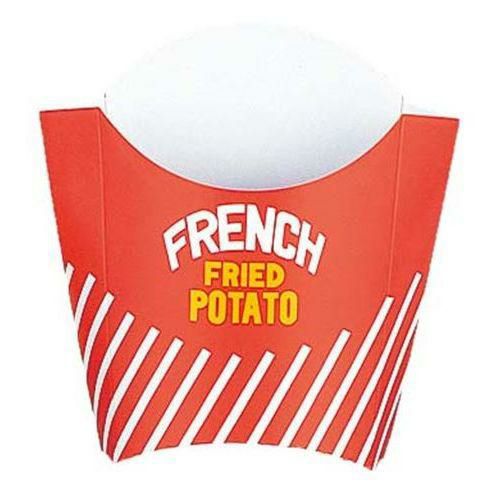 フレンチポテトカートン 01384(50枚入)紙製 赤