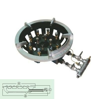 TG-15 13A(都市ガス) 鋳物コンロ サントク ガスコンロ 平型ゴトク TG型 /