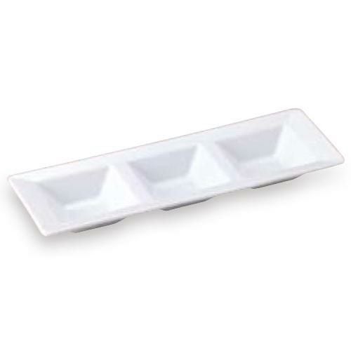 角皿 スクエアー 3連菜