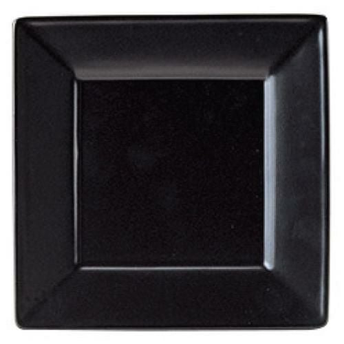 スクエアー 20.5cm 皿 マットブラック /アラカルト