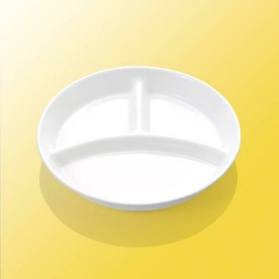 子供食器 三つ仕切皿 ホワイトピア
