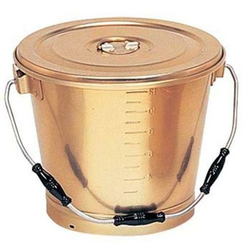 しゅう酸アルマイト 丸型一重 食缶 14L 215G