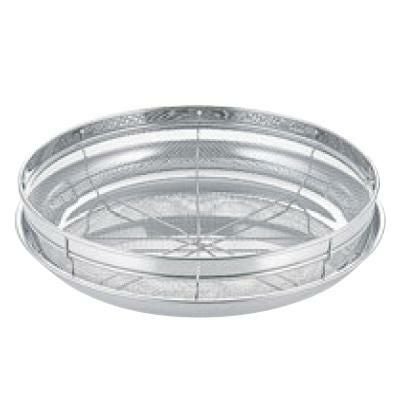 18-8 浅ザル&トレーセット ネット入 28cm