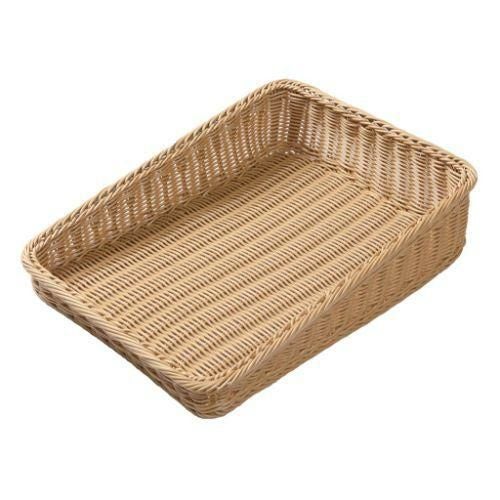 PPラタン ベーカリーバスケット 斜メ30型 アイボリー BB-K4030-IV PPTATTAN アイボリー