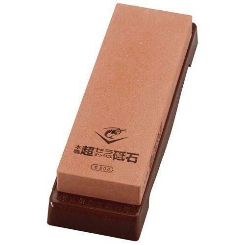 砥石 エビ印 セラミック砥石 台付(修正用砥石付)#800 中仕上 