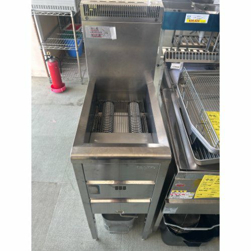 業界最長1年保証】【中古】ガスフライヤー 北沢産業 KFE-35 幅360×奥行