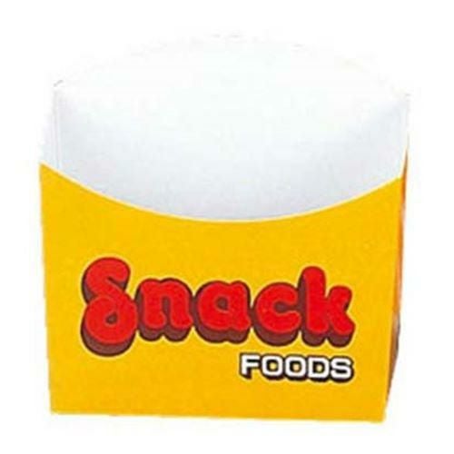 スナックカートン 黄 01386 小(25枚入)紙製