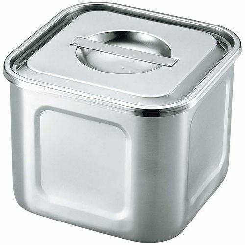 UK 18－8 角・深浅型キッチンポット 18cm