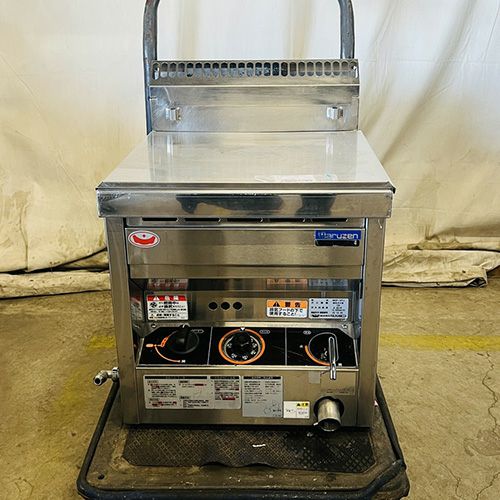 中古】卓上ガスフライヤー タニコー NB-TCFL-C4045G 幅400×奥行450×高