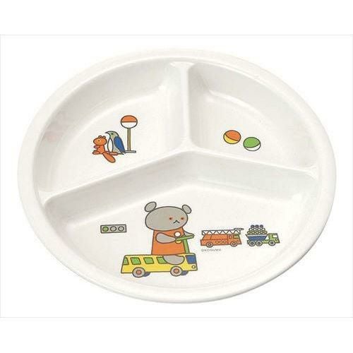 メラミン お子様食器 こぐまちゃん 三仕切皿 小 J25KO