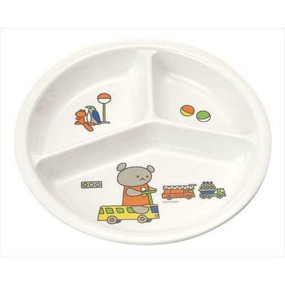 お子様食器 こぐまちゃん 三仕切皿 小 J25 KO