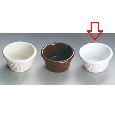 ジェスナー ラメキン ストライプ (メラミン) 0382A ホワイト 2oz GESSNER