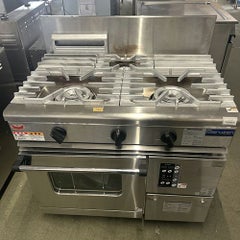業界最長1年保証】【中古】ガスレンジ タニコー S-TGR-120 幅1200×奥行 