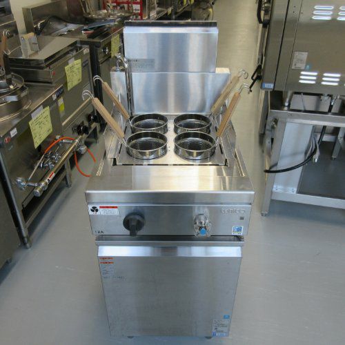 架台付き　マルゼン　4穴　茹で麺器　ゆで麺機 業務用/新品】【マルゼン】ゆで麺機 MREY-04 幅450×奥行450×高さ800mm