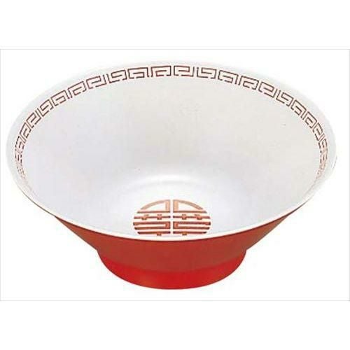 メラミン中華食器 瑞祥 たんめん丼 新 CA-14 外赤内白