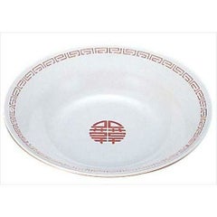 メラミン中華食器 瑞祥 冷麺皿(新型)CA-19 外赤内白