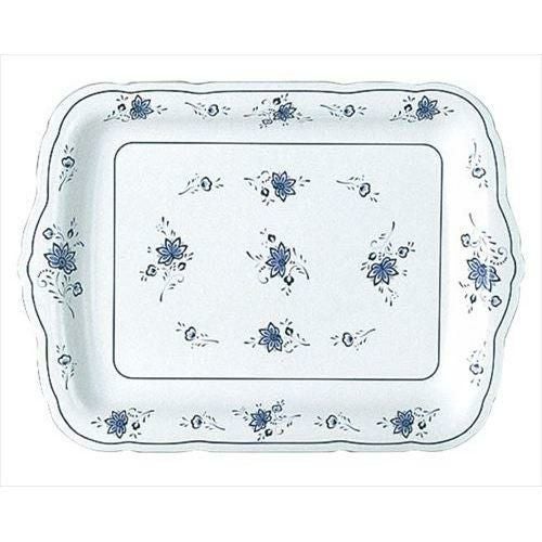 メラミン ビューティーフラワー 角皿 14インチ BF-22