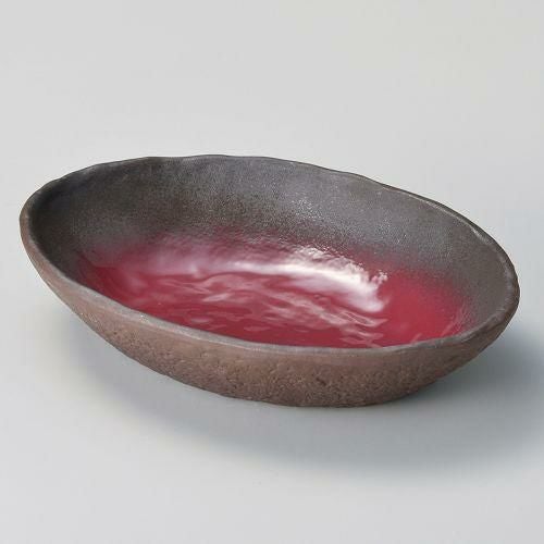 ぬくもり小判型8.0鉢 24.3×17.4×4.7cm 254-169