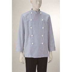 男子コックコート長袖【ストライプ】