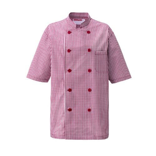 KAZEN コックシャツ 639-28 ワイン /小物送料対象商品