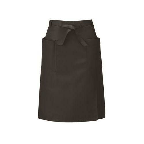 腰下エプロンミドル丈【ブラック】