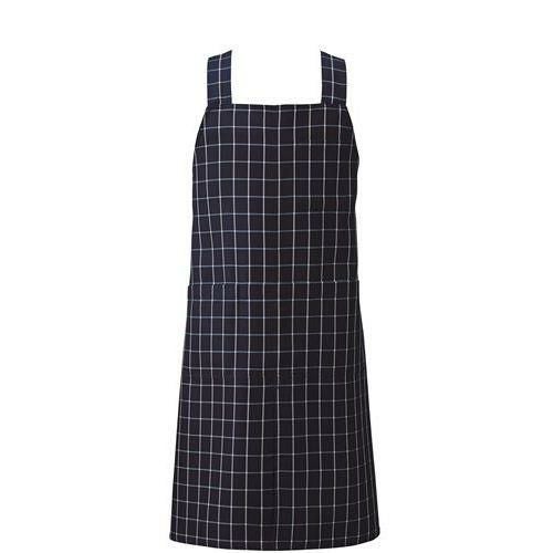 胸当てエプロンＨ型 ネイビーチェック
