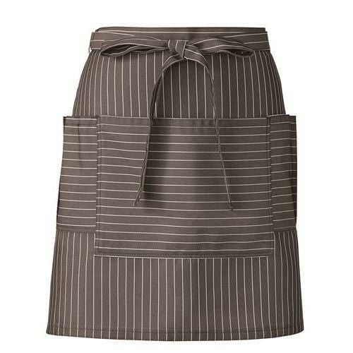 サロンエプロン【ブラウンストライプ】