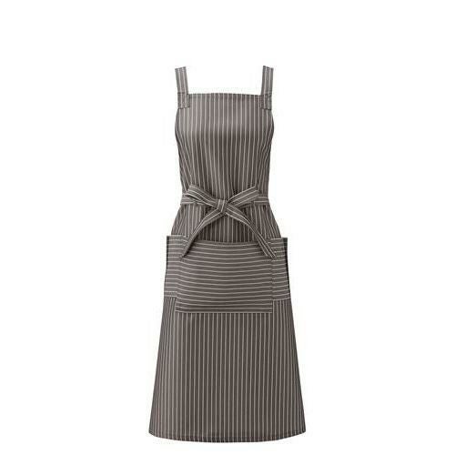 胸当てエプロン【ブラックストライプ】