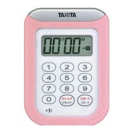 タイマー タニタ 丸洗イタイマー 100分計 TD-378 ピンク