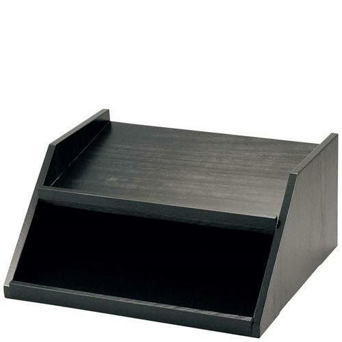 木製 カトラリーボックス用台 2段4列 黒