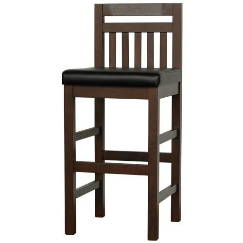 【即納可】 新 樹カウンターチェア ダークブラウン色 【テンポスオリジナル】 幅370×奥行420×高さ880 座面高さ：620(mm) 1年保証/