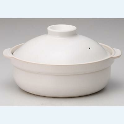 宴 白 8号鍋 土鍋