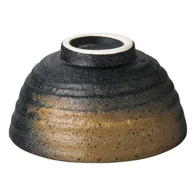 黒備前六兵衛めし碗（大）