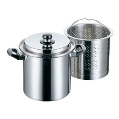 テーブルポット 丸 【エレックマスターライト パスタポット 20cm】 外径:229、内径:200、底径:185、板厚:1.5、深さ:206 【グループA】