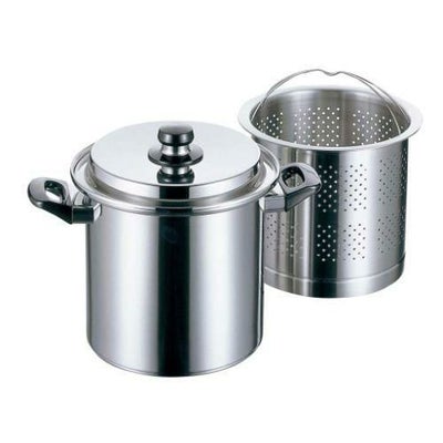 テーブルポット 丸 【エレックマスターライト パスタポット 20cm】 外径:229、内径:200、底径:185、板厚:1.5、深さ:206 【グループA】