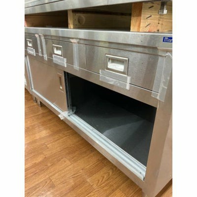 中古】調理台 引出し付き マルゼン BHD-157N 幅1500×奥行750×高さ800 