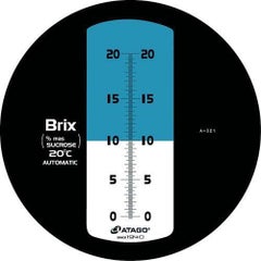 濃度計 【濃度計 20α 自動補正・防水機能付キ 手持チ屈折計】 MASTER 20α 幅33 奥行33 高さ204 【送料無料】