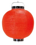 丸 提灯 無地 10号 赤