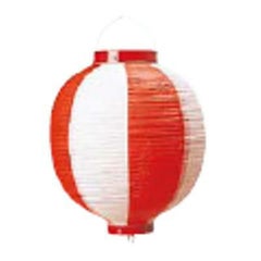 丸 提灯 9号 赤/白