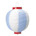 丸 提灯 10号 赤/白
