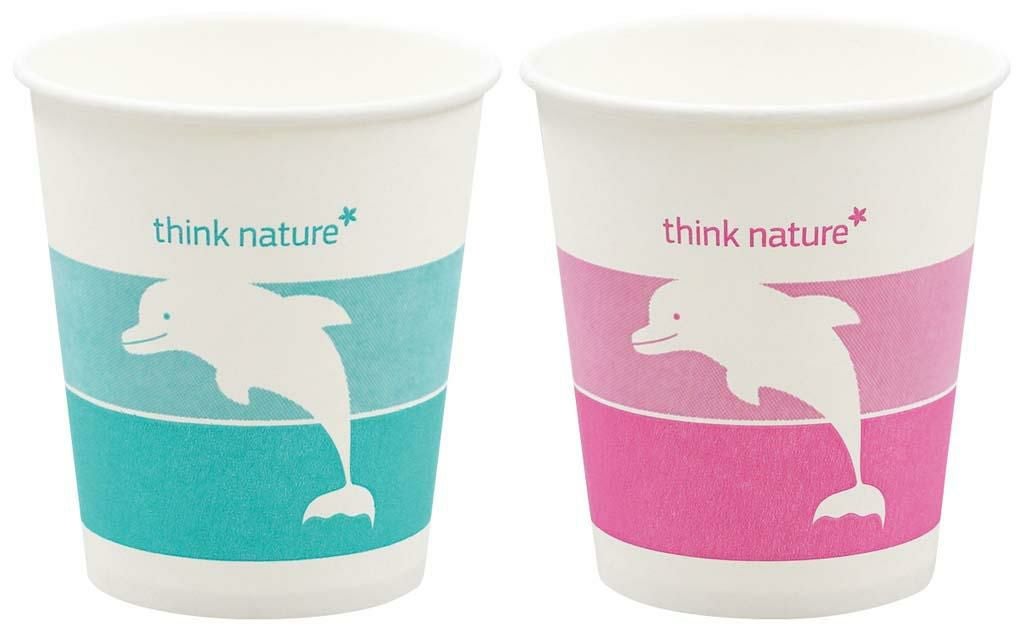 既製イルカ柄 紙コップ 7オンス(50個入)