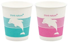 既製イルカ柄 紙コップ 7オンス(50個入)