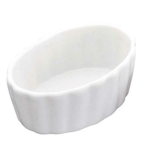 耐熱性陶器 楕円タルト 82×57×H27