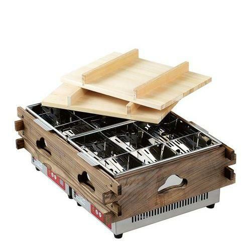 CVS－8D エイシン マイコン電気おでん鍋(6ツ仕切×2)