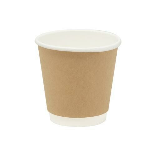 HEIKO 紙コップ 二重断熱カップ 6オンス 口径80mm 未晒 25個