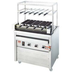 【業務用/新品】　ヒゴグリラー シェラスコ焼機タイプ三相200V 幅980×奥行700×高さ1,510 [3G-220]